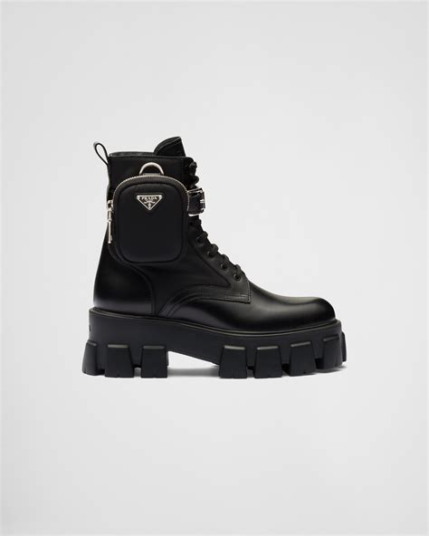 black prada shoe|prada black aftershave boots.